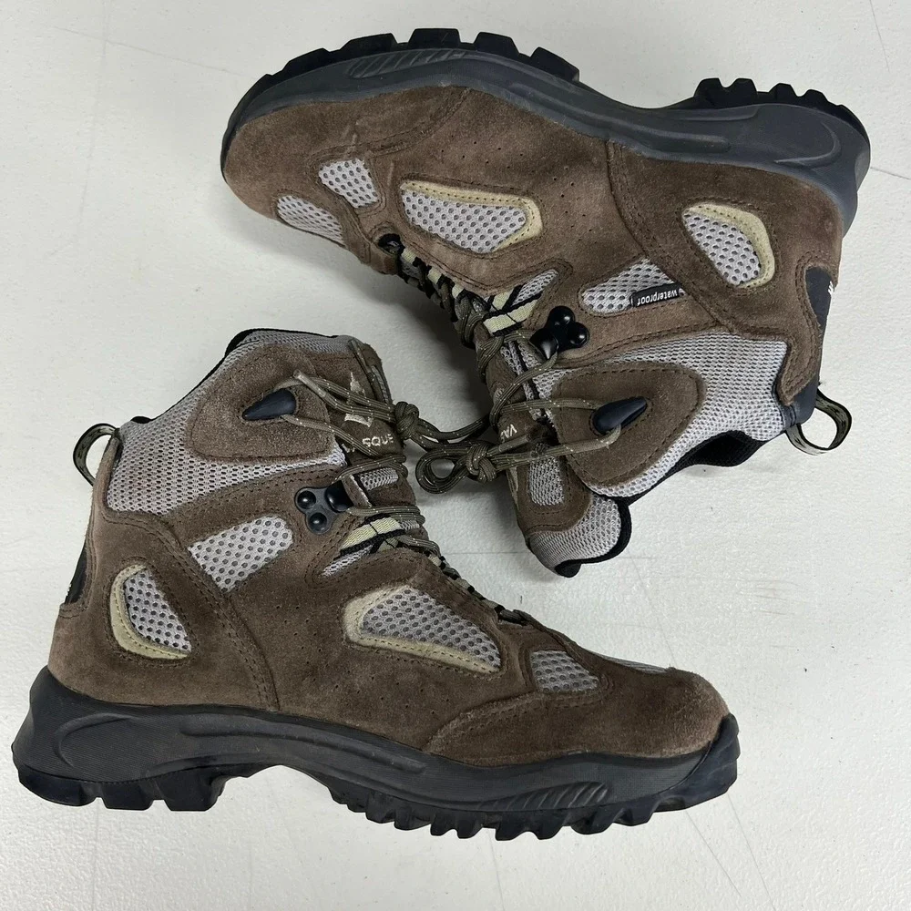 Vasque Youth‎ Brown Suede Waterproof Hiking Boots Size 5M EUR 37.5